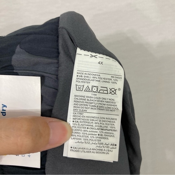 New Old Navy Black Camo Stretchtech Dry Quick Active Shorts 4X - Picture 3 of 12